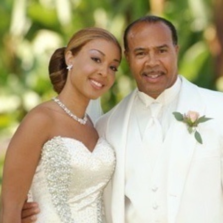 Kandy Johnson Isley with her father Robert B. Johnson.